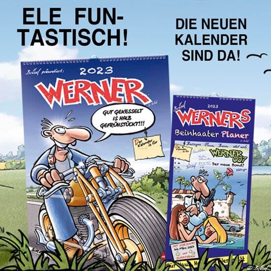 WERNER Kalender 2023: Wandkalender und Werkstattplaner