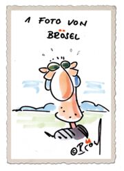Selbst-Porträt von Brösel im Comic-Stil