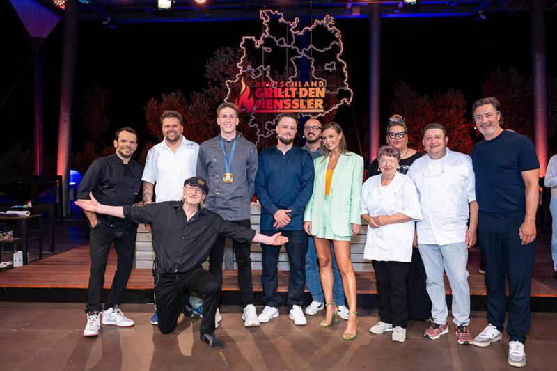 Gruppenbild von Teilnehmern der Koch-Show