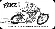 WERNER auf Motorrad