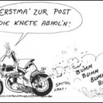 Comic-Ausschnitt WERNER holt seine Knete ab
