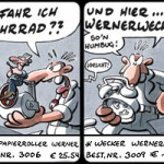 Comic-Ausschnitt WERNER regt sich über Merchandise auf